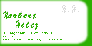 norbert hilcz business card